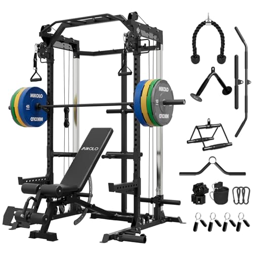 2000LB Power Cage with Dual Pulley System S613
