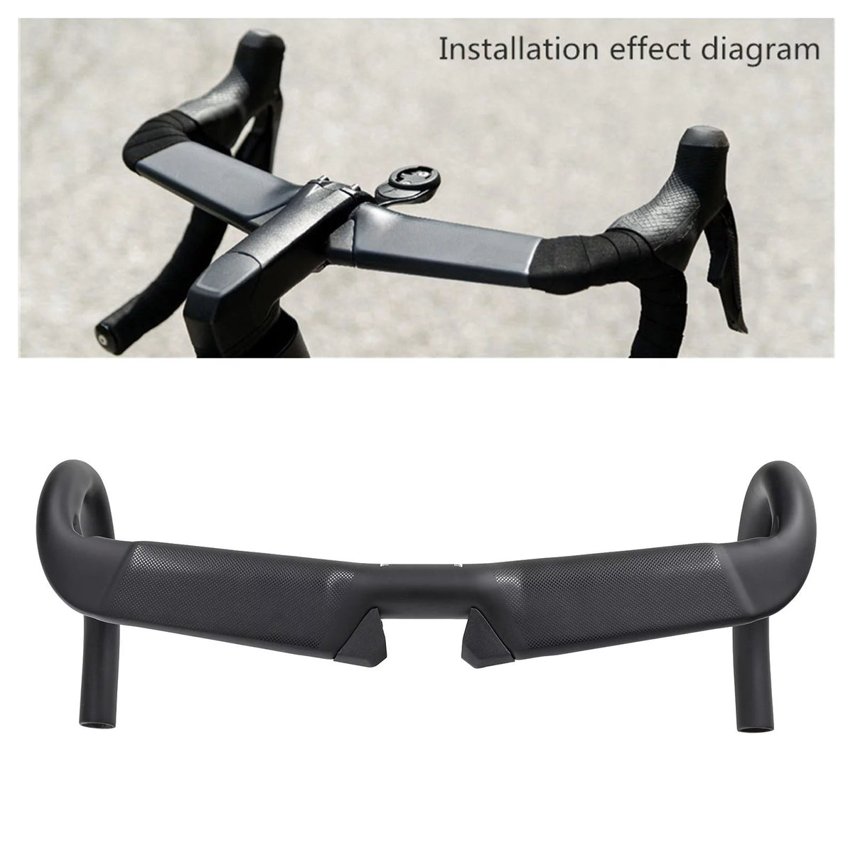 Carbon Fiber Road Bike Handlebar 420mm T8201