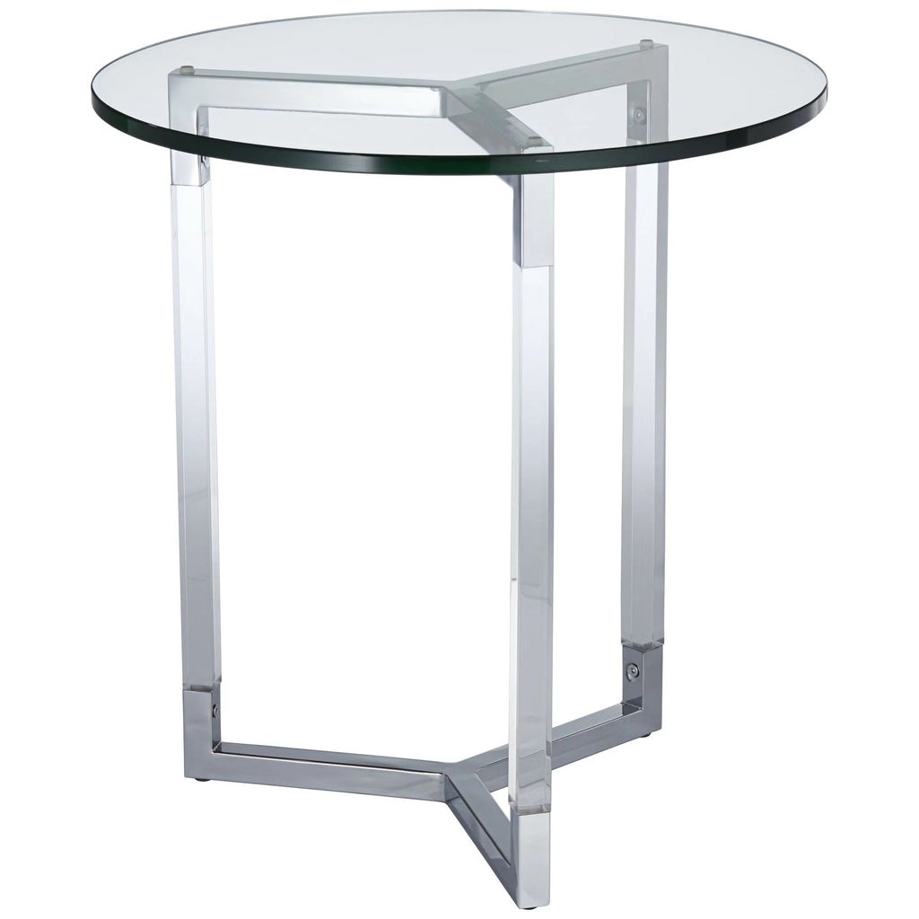 Clear Round Acrylic Side Table L557