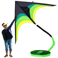 Black Green Giant Delta Kite F2929