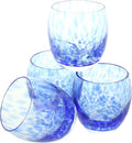 Cobalt Confetti Juice Glass Set T6250