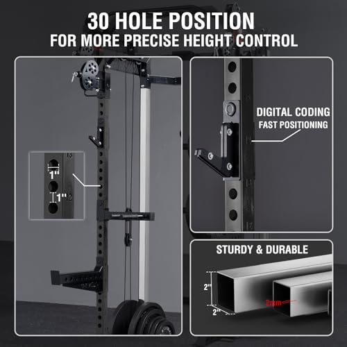 2000LB Power Cage with Dual Pulley System S613