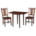 Dual Drop Leaf Table with 2 Pieces, Espresso B640062