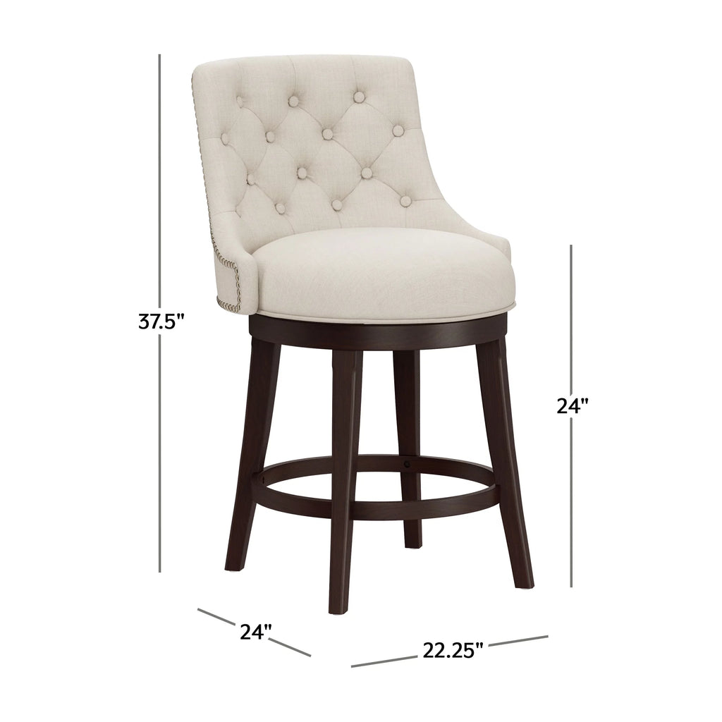 Wood Counter Height Swivel Stool P150