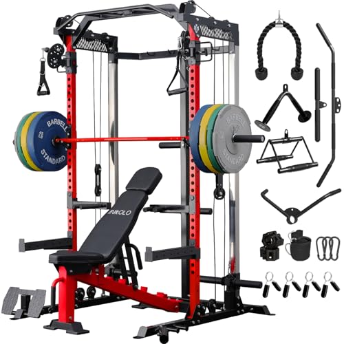 2000LB Power Cage with Dual Pulley System S613