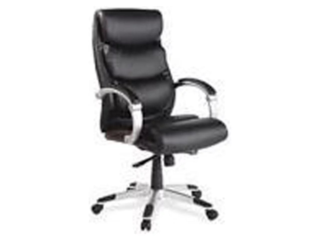 High-Back Leather Chair with Flex Arms P9584