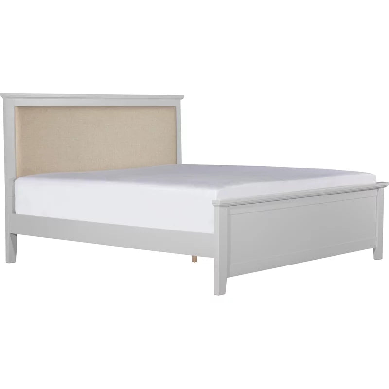 Grey King Size Wood Platform Bed Frame X243