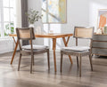 Set of 2 Light Brown Wooden Dining Chairs E48898