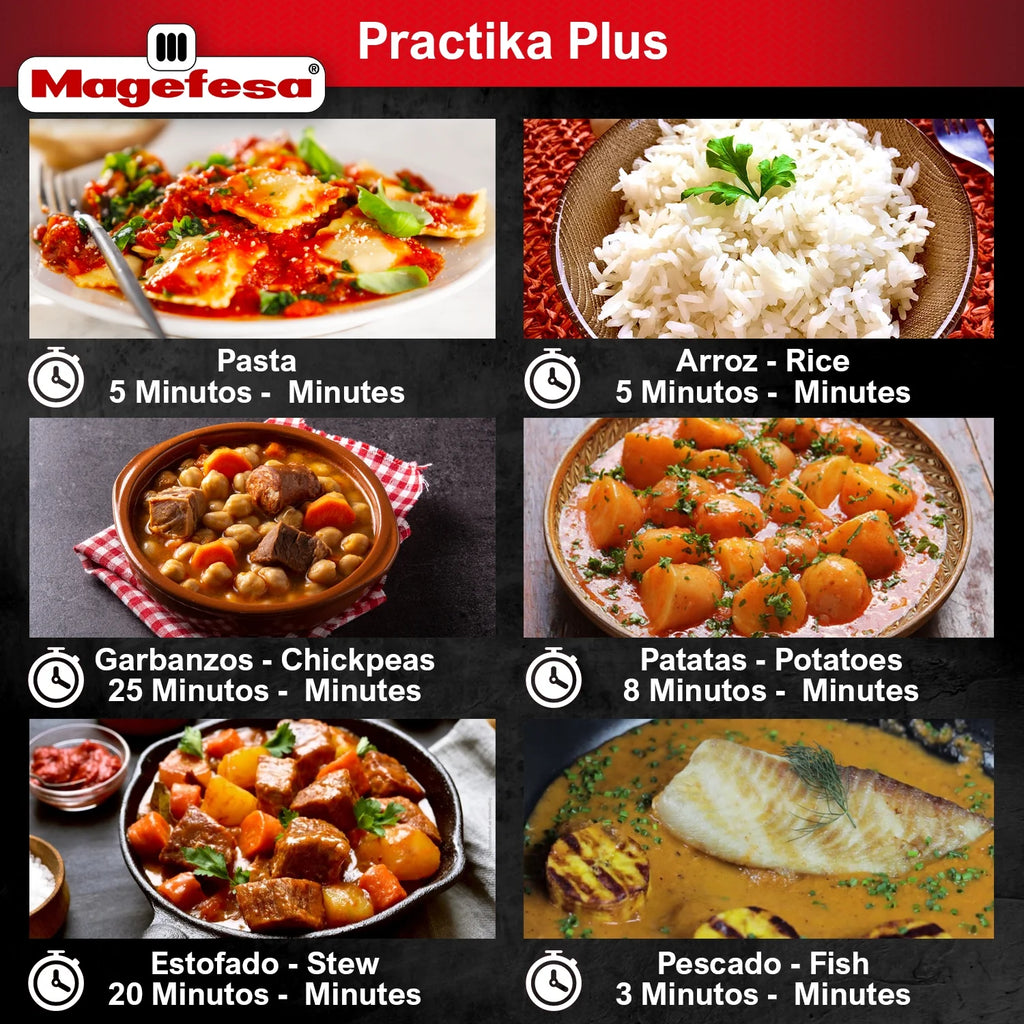 Practika Plus 3.3 Quart 18/10 Stainless Steel Pressure Cooker B2166