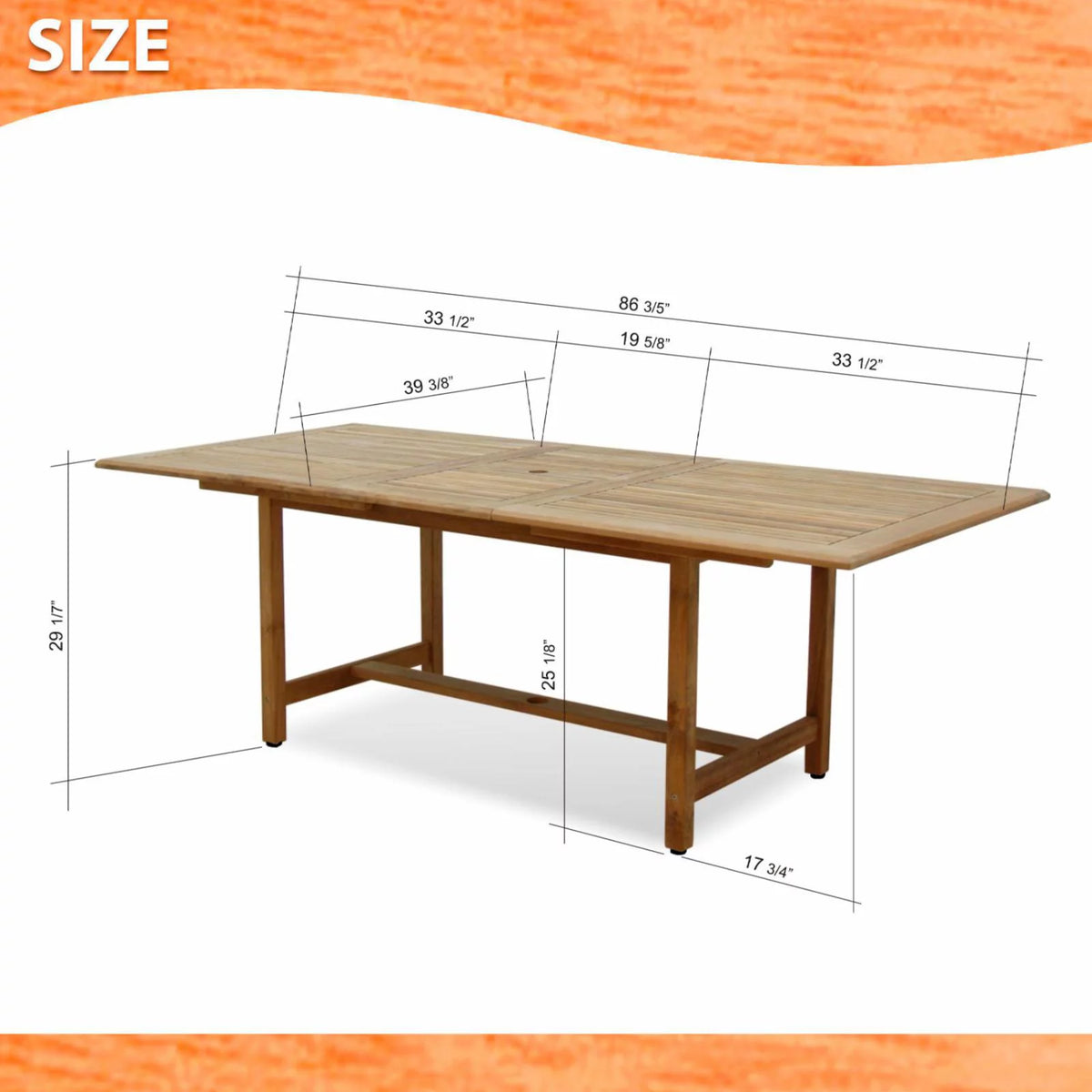 9 Piece Wood Patio Dining Set J470