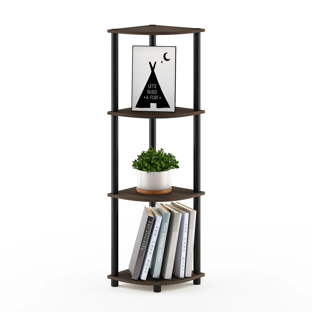 4-Tier Corner Display Rack Shelving Unit Q74340